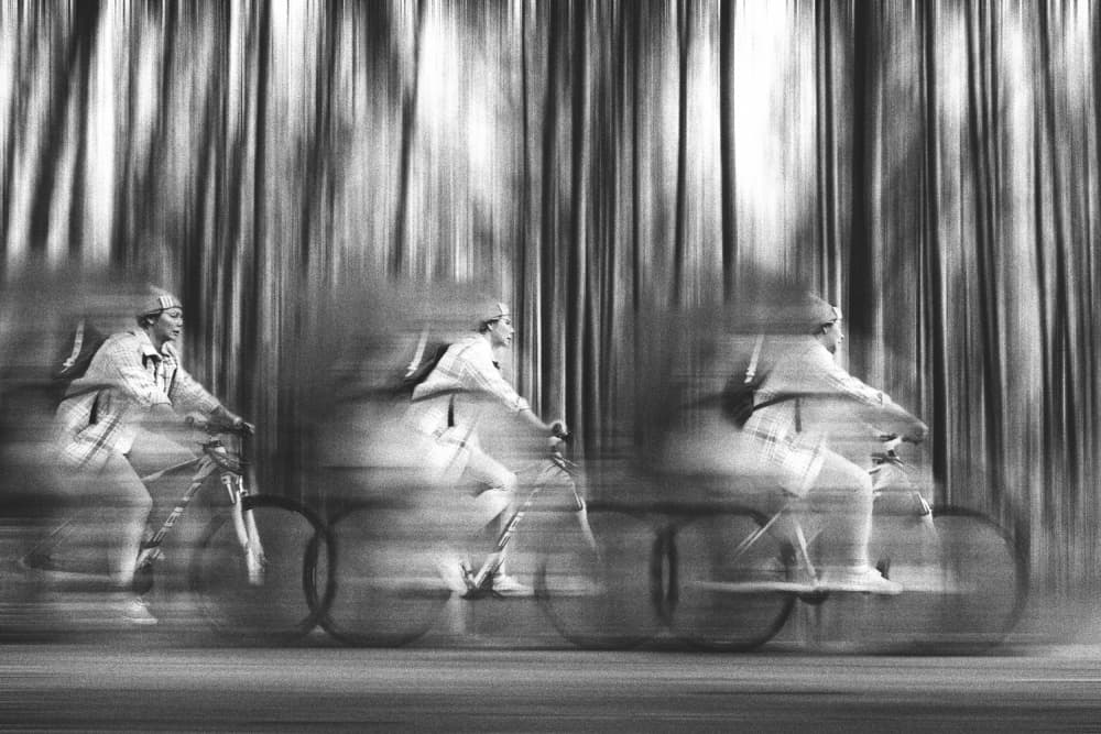 Dynamic Cycling Motion by Normunds Kaprano — canvas wall art