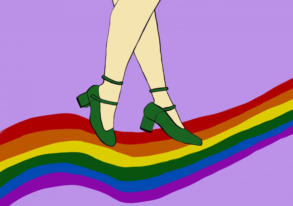 Rainbow Walk by Sharyn Bursic — canvas wall art