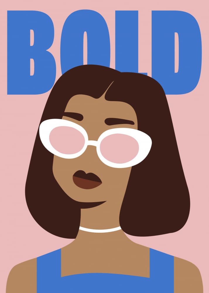 Bold Woman Style by Chantal Jemmott — canvas wall art