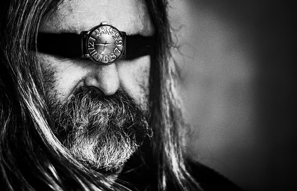 Man With Watch Eyes by Anna Niemiec — canvas wall art