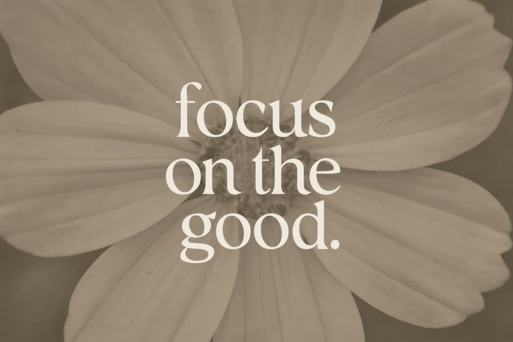 Focusonthegood(flower) by Treechild — canvas wall art