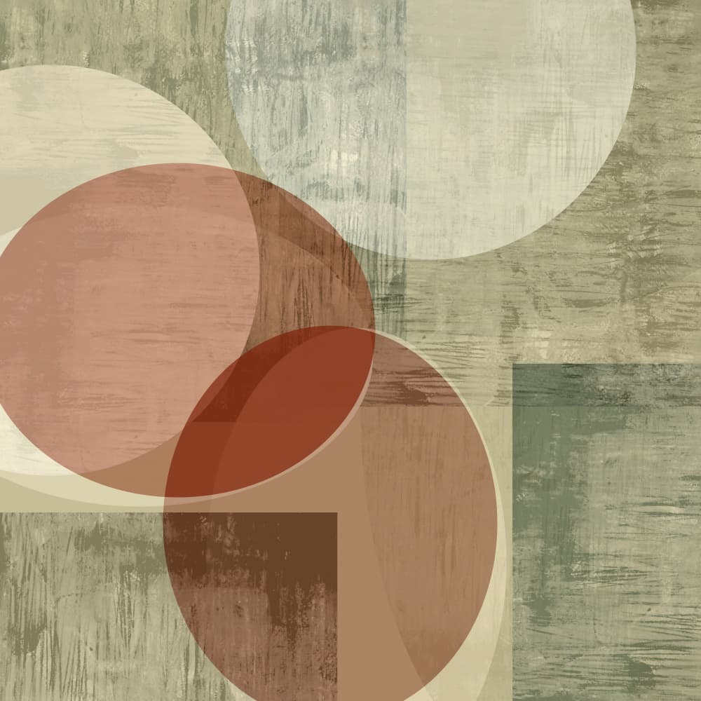 Earthy Geometric Abstract by cartissi — canvas wall art