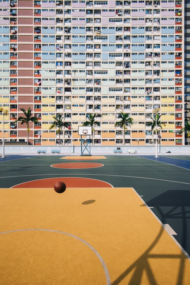 Colorful Urban Court by Kevin Jiang — canvas wall art