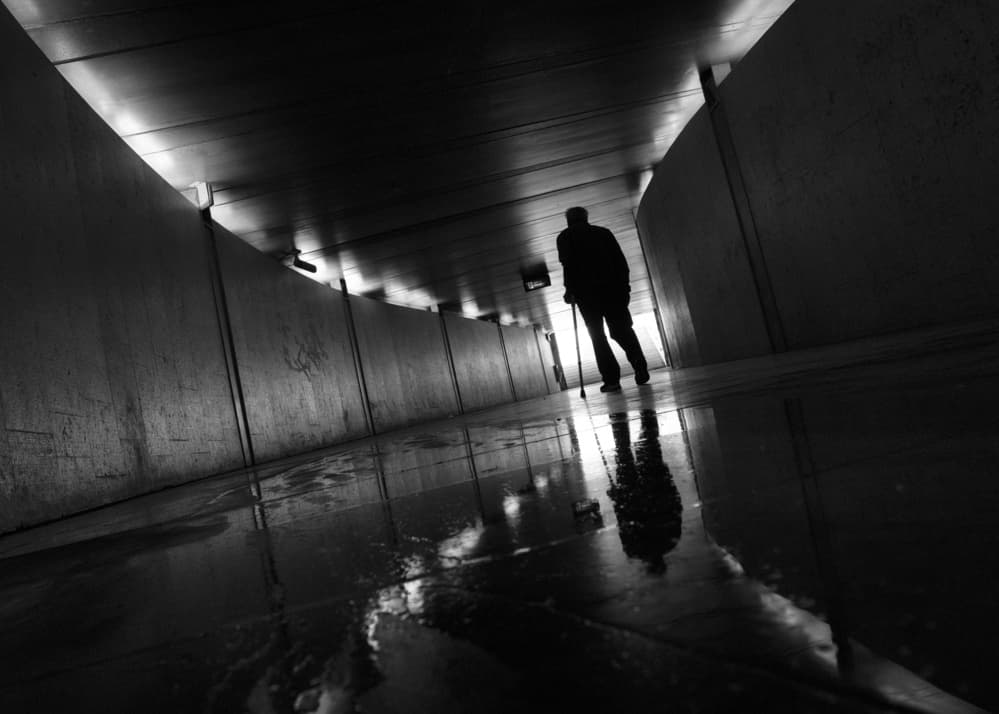 Solitary Tunnel Walk by Carlos Costa — canvas wall art