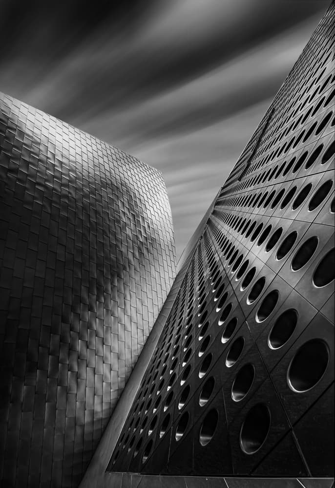Sleek City Architecture by Isam Telhami — canvas wall art
