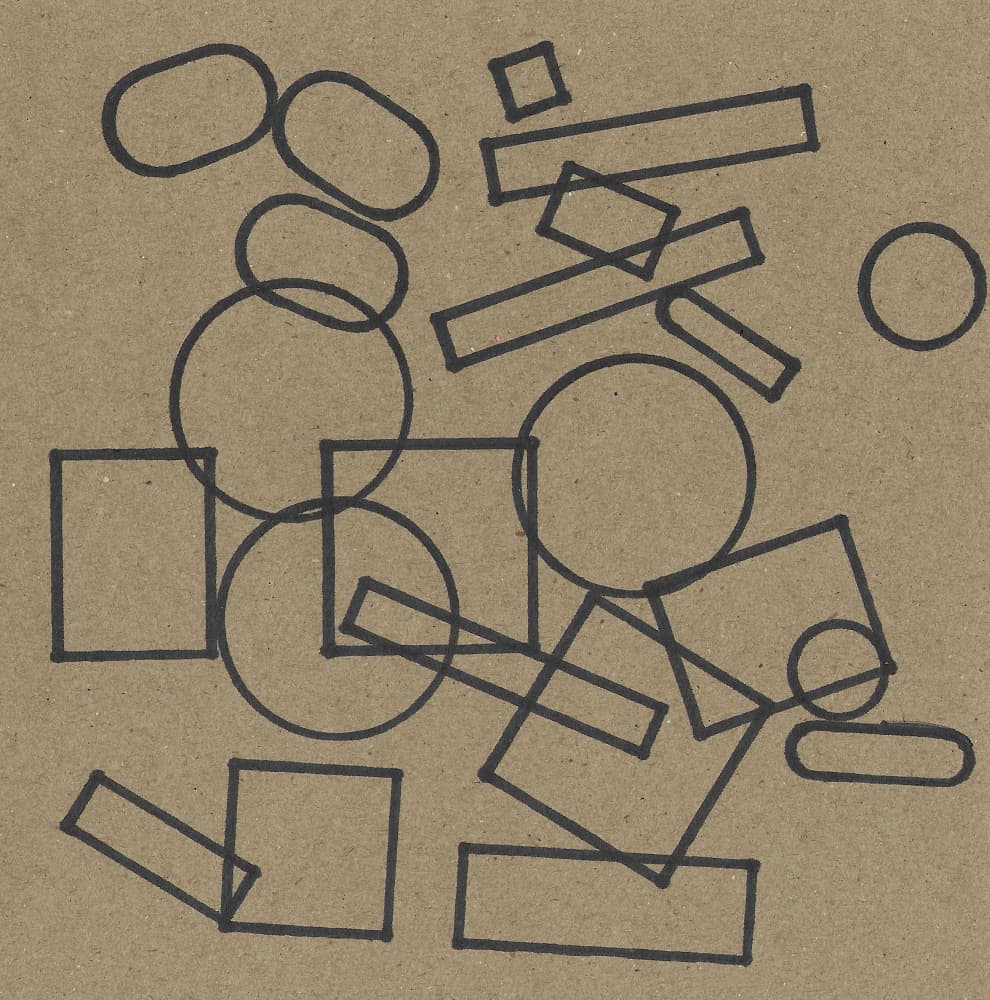 Overlapping Geometric Lines by Santhosh ch — canvas wall art