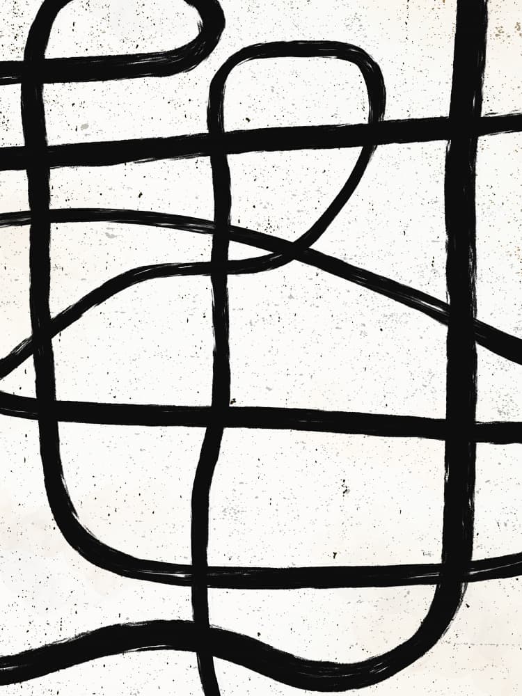 Modern Abstract Lines by Ninola Design — canvas wall art