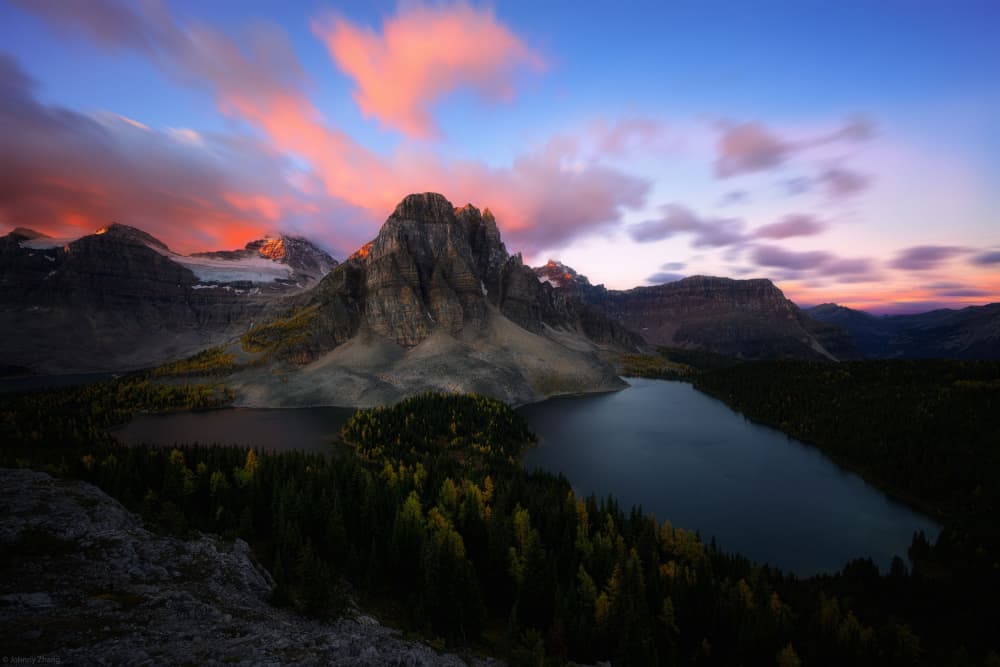 Autumn Mountain Sunset by Johnny Zhang — canvas wall art