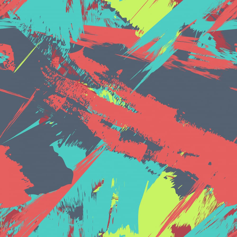 Dynamic Abstract Brushstrokes by Marika Barsrsind — canvas wall art