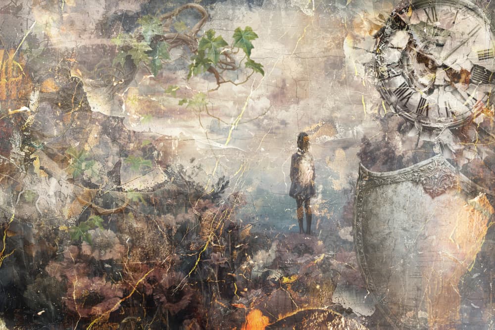 Child Lost in Time by Rafal Kulik — canvas wall art