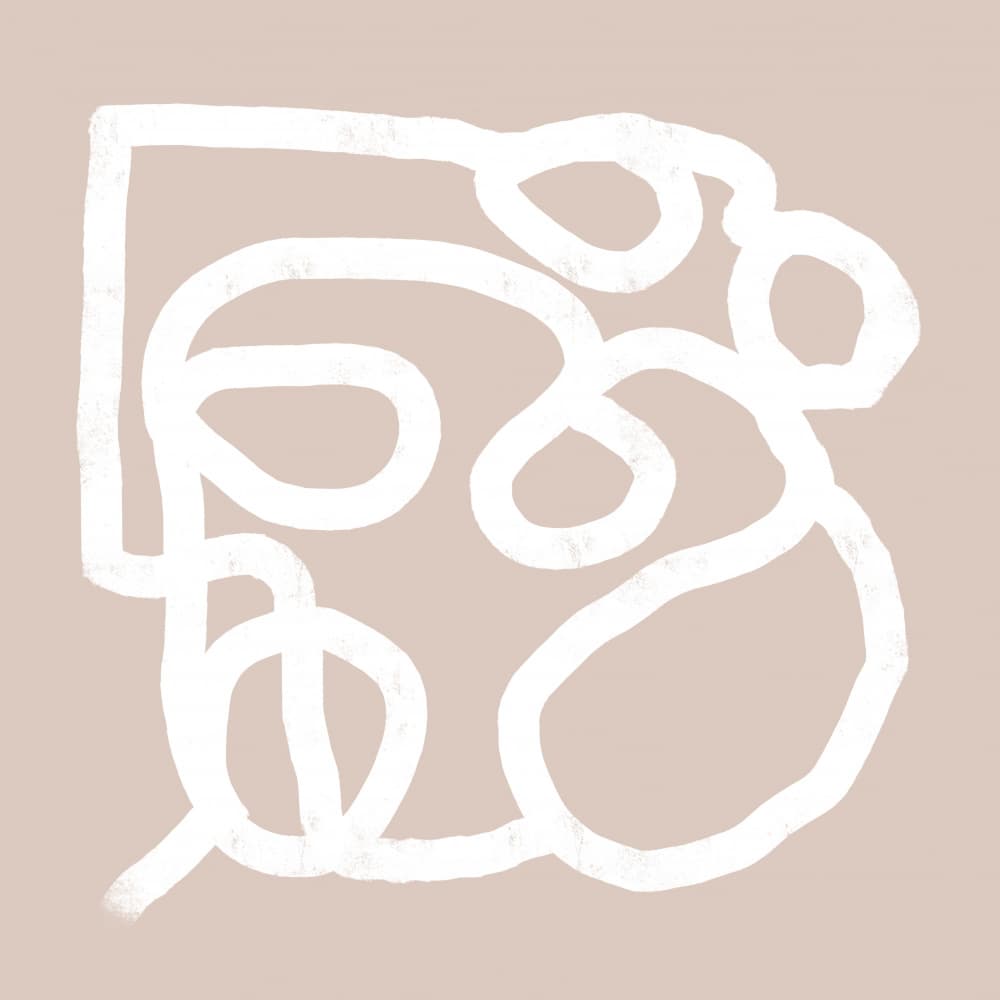 Abstract Face Line Art by Sharyn Bursic — canvas wall art