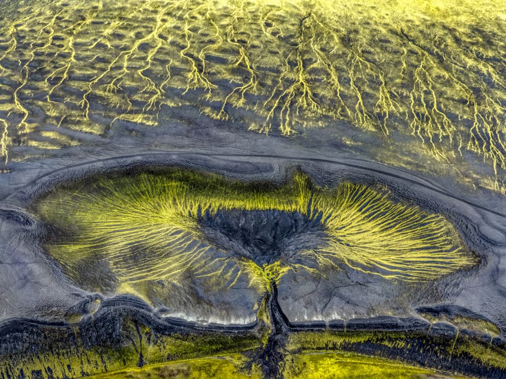 Green River Delta Patterns by Jacek Swiercz — canvas wall art