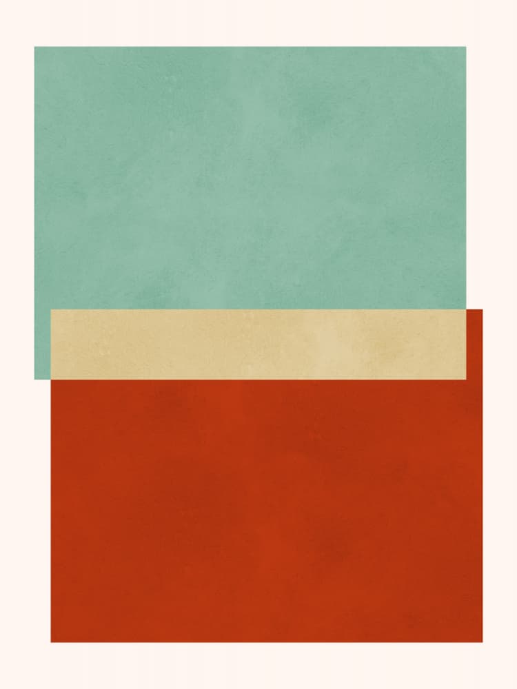 Layered Abstract Colors by Vitor Costa — canvas wall art