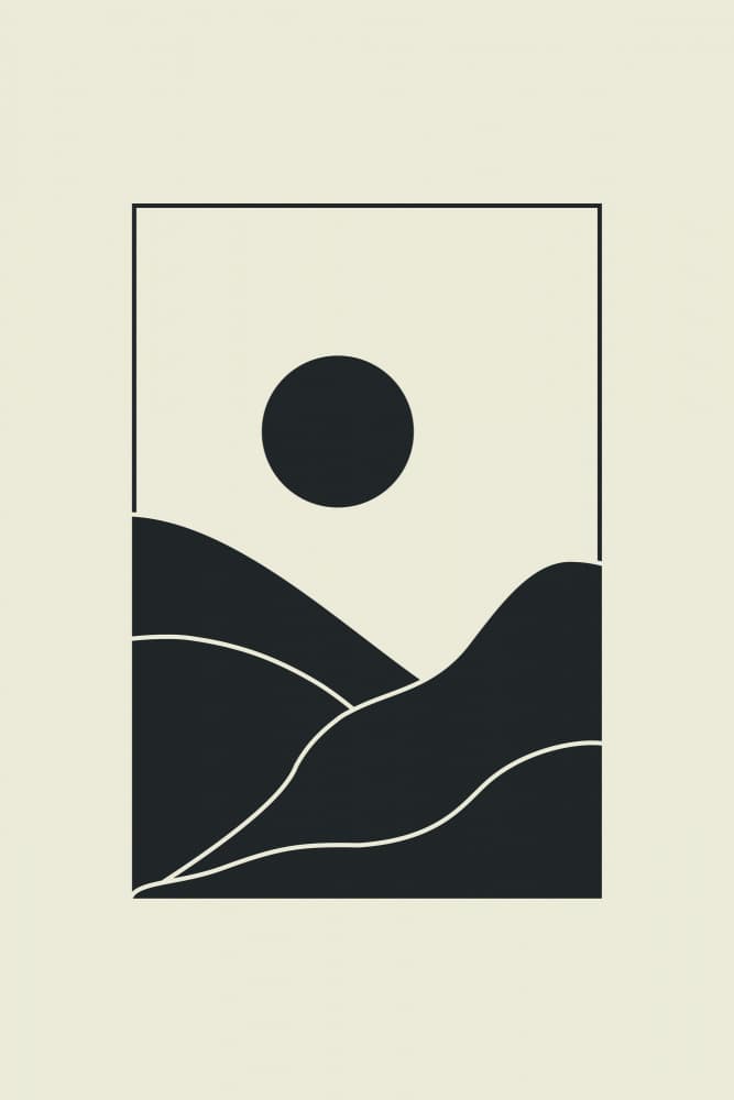 Serene Minimalist Mountains by jay stanley — canvas wall art