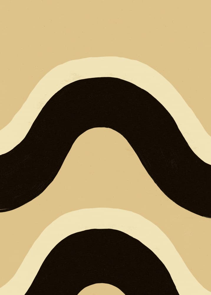 Earthy Waves Flow by Treechild — canvas wall art