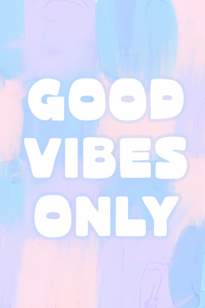Goodvibesonlyno05 by Treechild — canvas wall art