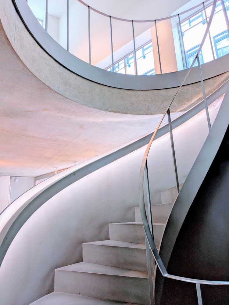Modern Spiral Staircase by Elizabeth Allen — canvas wall art
