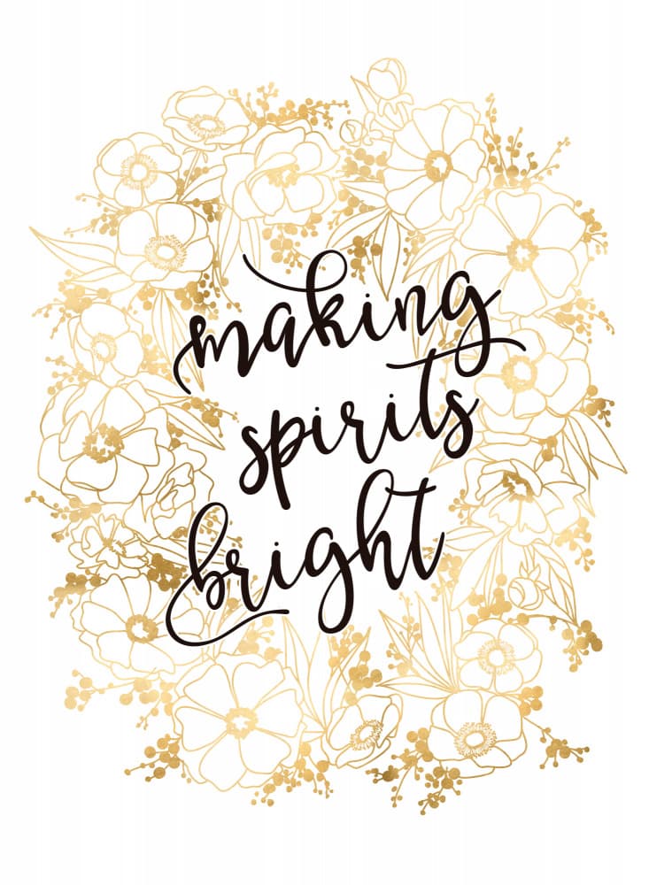 Making Spirits Bright Wreath by Rosana Laiz Blursbyai — canvas wall art