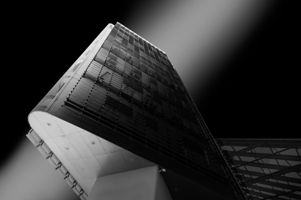 Dramatic Building Geometry by Muhammad Almasri — canvas wall art