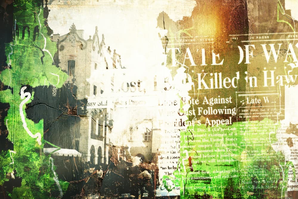 Vintage Urban News by Rafal Kulik — canvas wall art