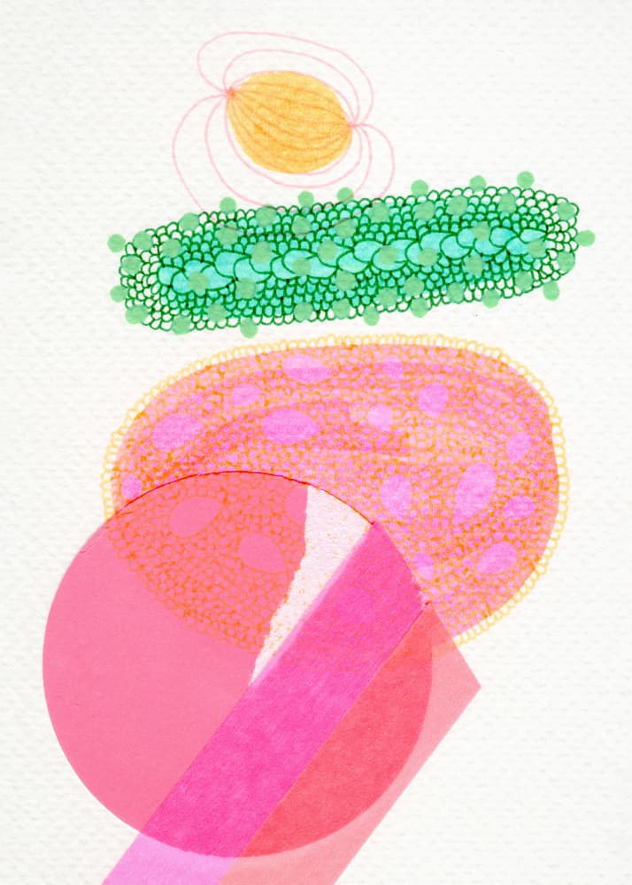 Vibrant Abstract Shapes by Naomi Vona — canvas wall art