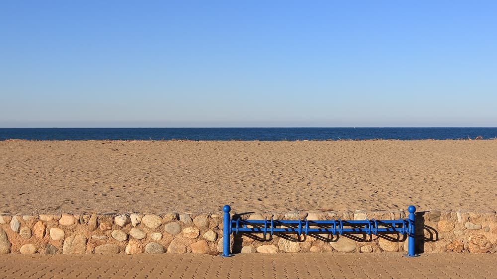 Serene Beach Horizon by Marie-anne Stas — canvas wall art