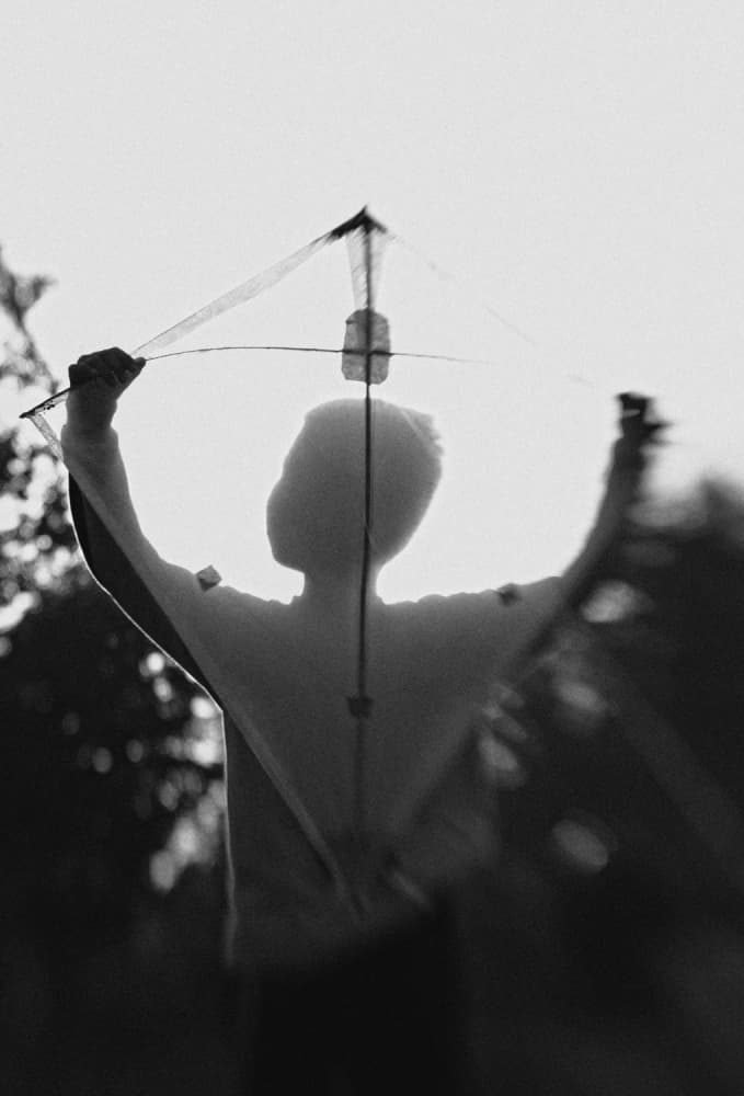 Childhood Kite Flight by Jay Satriani — canvas wall art