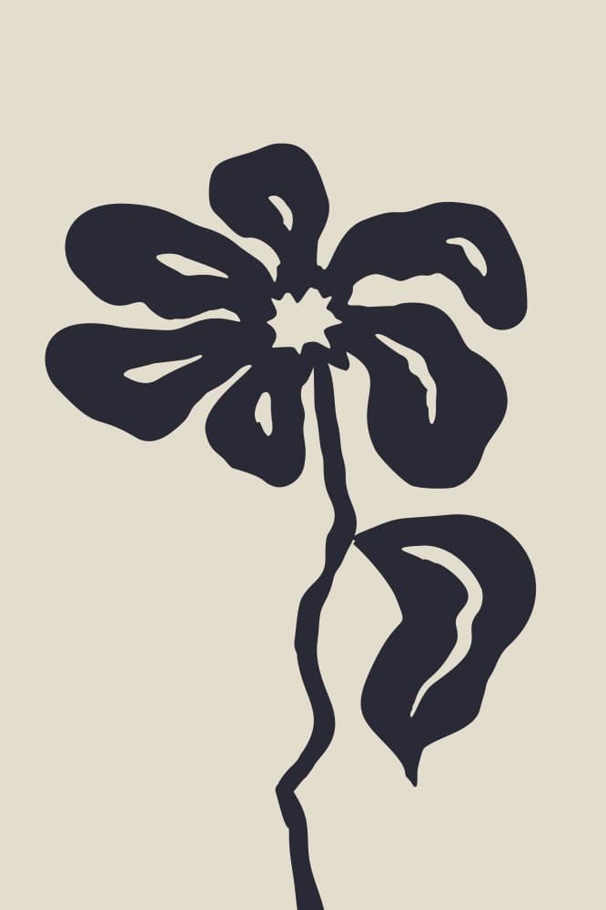 Elegant Dark Bloom by Anna Rose — canvas wall art
