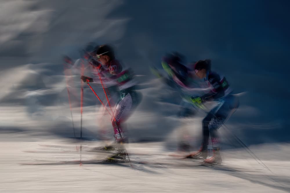 Dynamic Ski Race by Milan Malovrh — canvas wall art