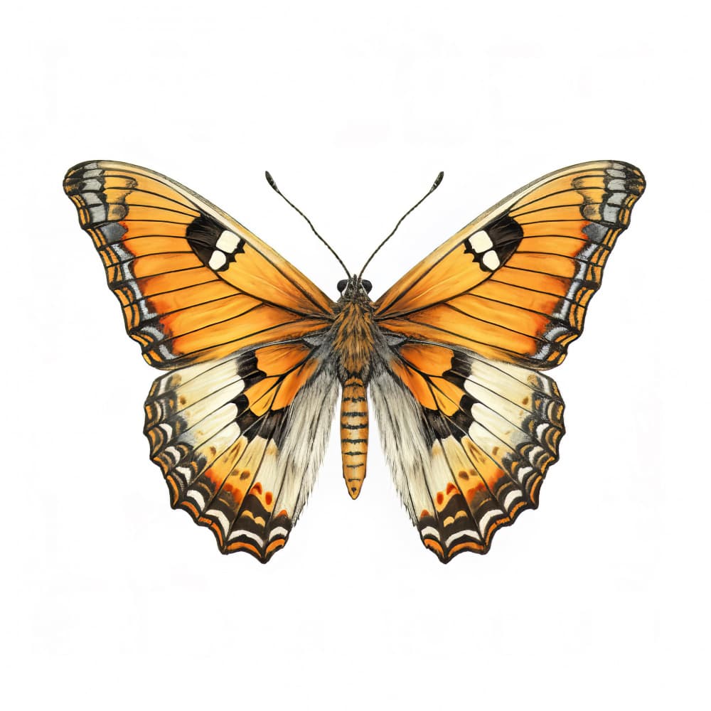 Vibrant Orange Butterfly by Bilge Paksoylu — canvas wall art