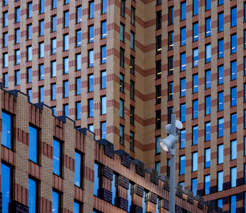 Modern Brick Facades by Fred Louwen — canvas wall art