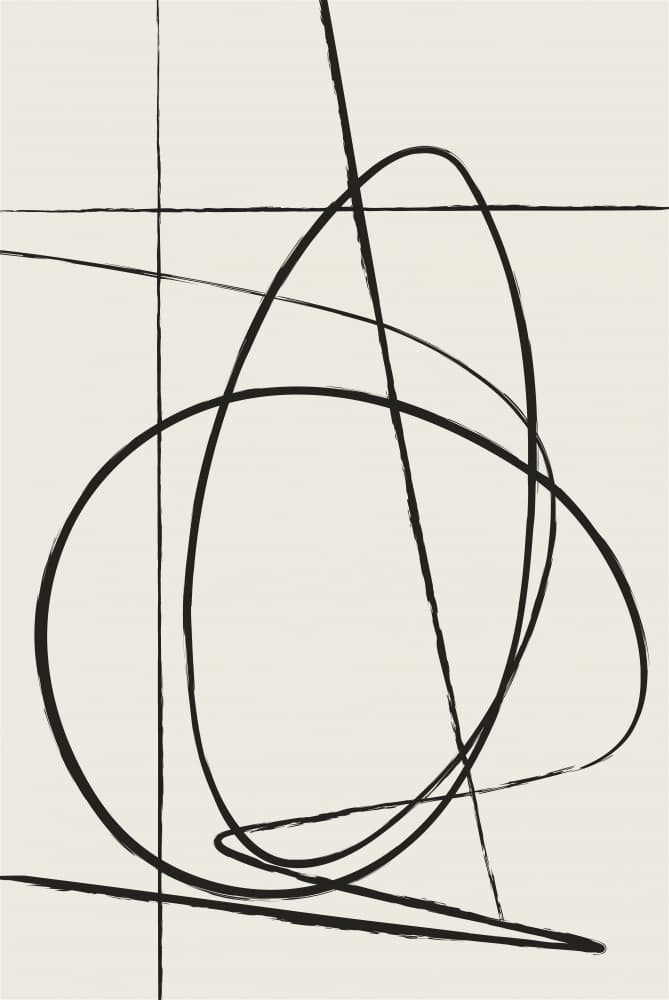 Fluid Abstract Lines by Oju Design — canvas wall art