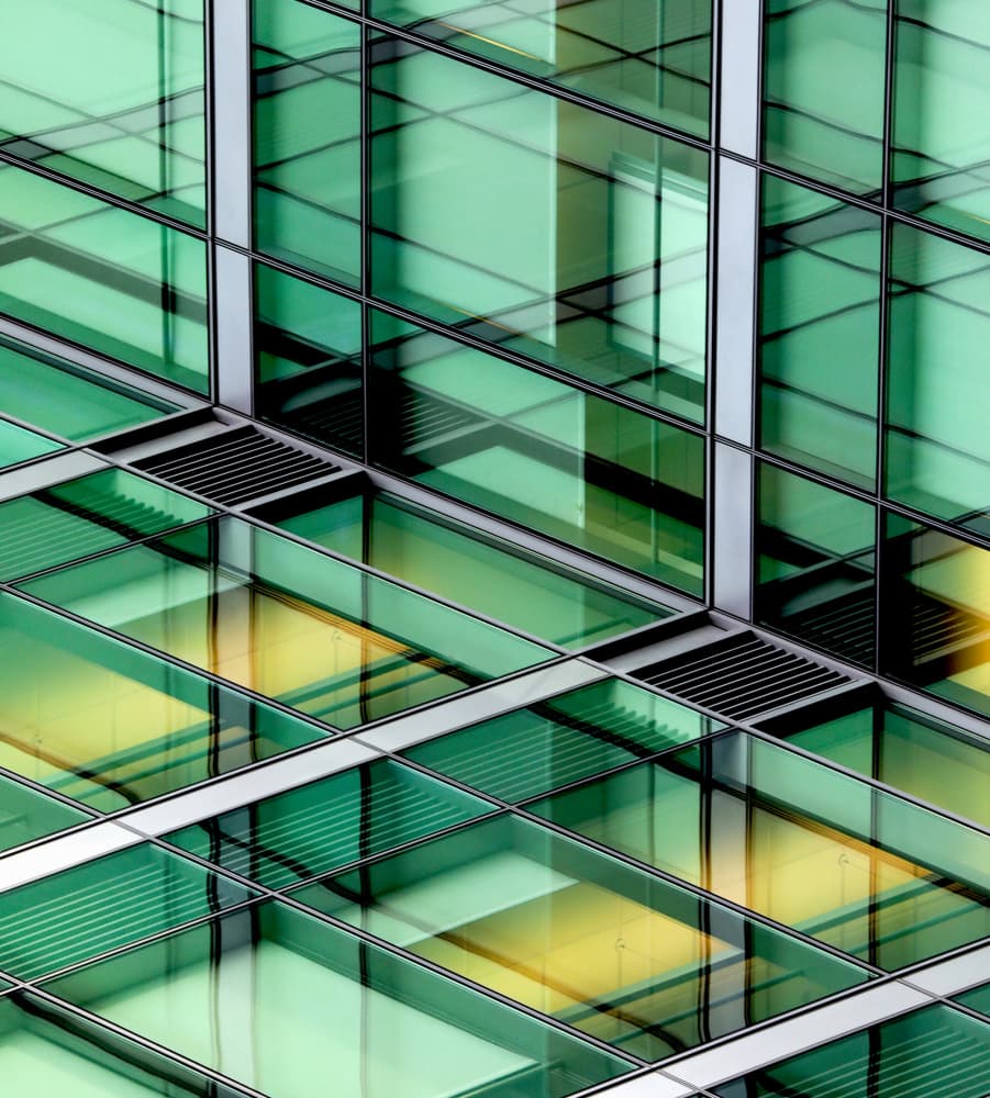 Geometric Glass Facade by Robin Wechsler — canvas wall art
