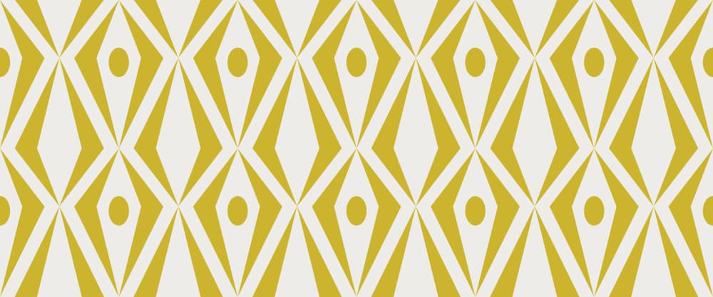 Retro Gold Pattern by Annick — canvas wall art