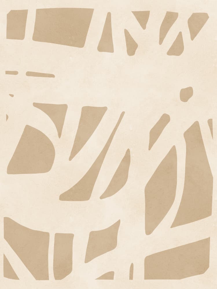 Abstract Beige Flow by Vitor Costa — canvas wall art