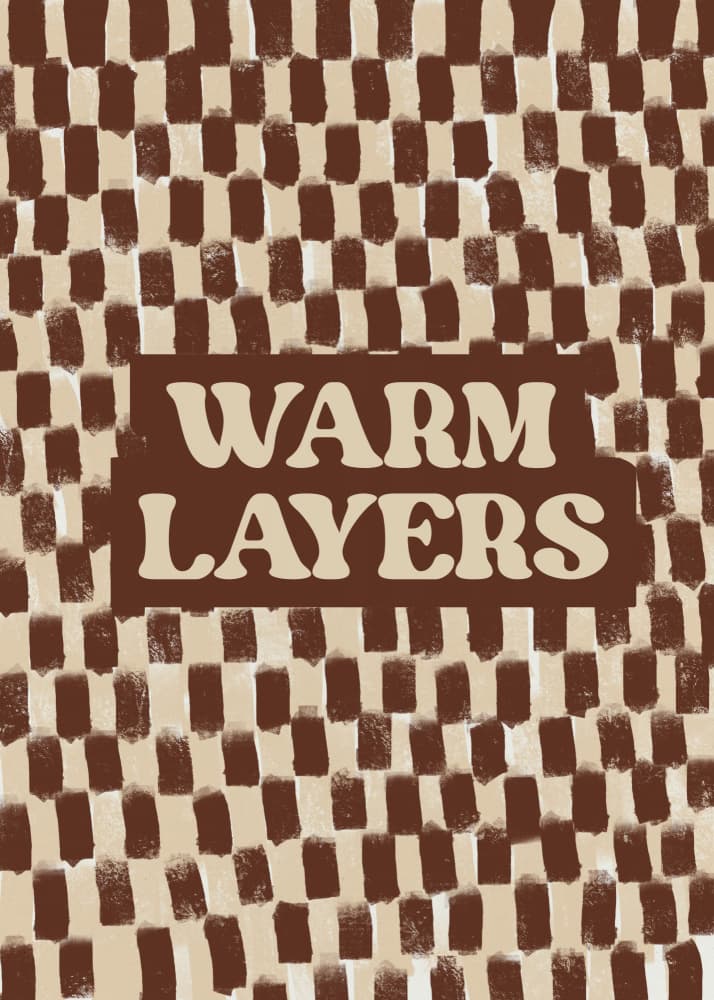 Warmlayers by Treechild — canvas wall art