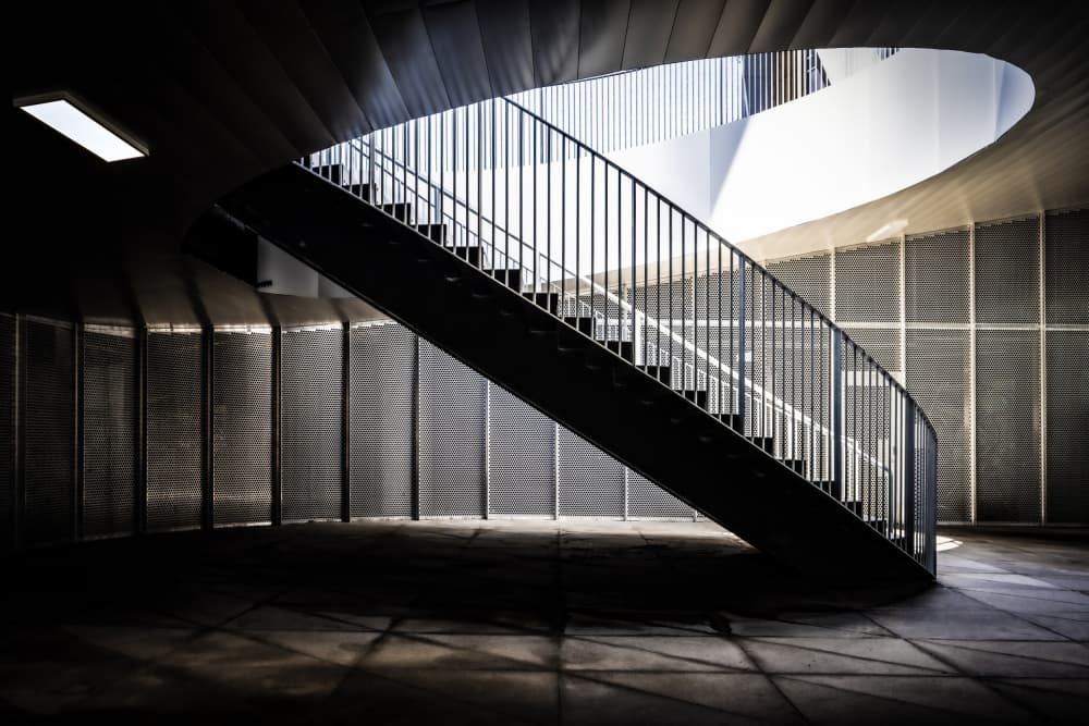 Spiral Staircase Light by Linda Wride — canvas wall art