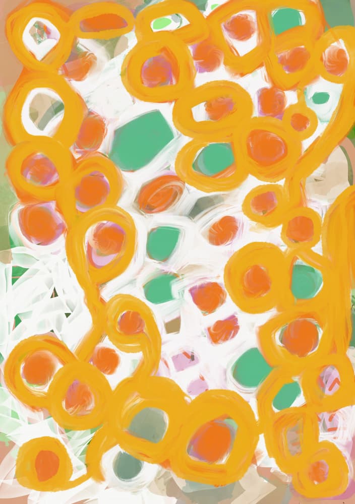 Vibrant Organic Forms by Sharyn Bursic — canvas wall art
