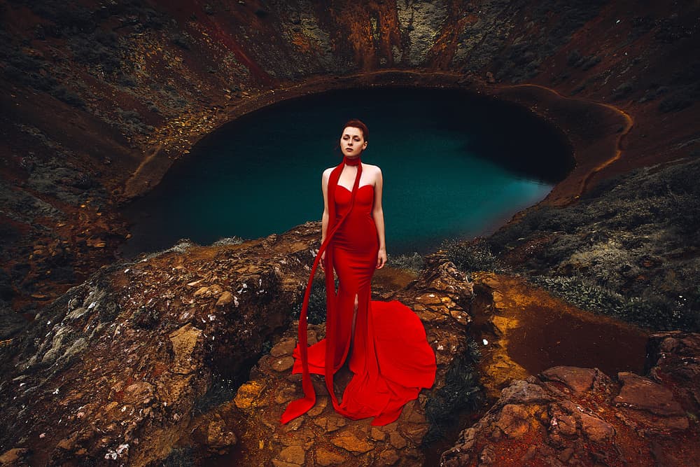 Crimson Serenity by Ruslan Bolgov — canvas wall art