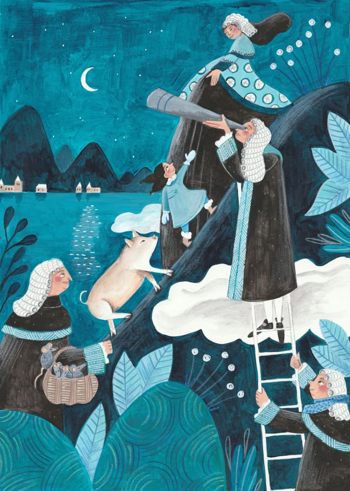 Travel through the night by Caroline Bonne Müller — canvas wall art