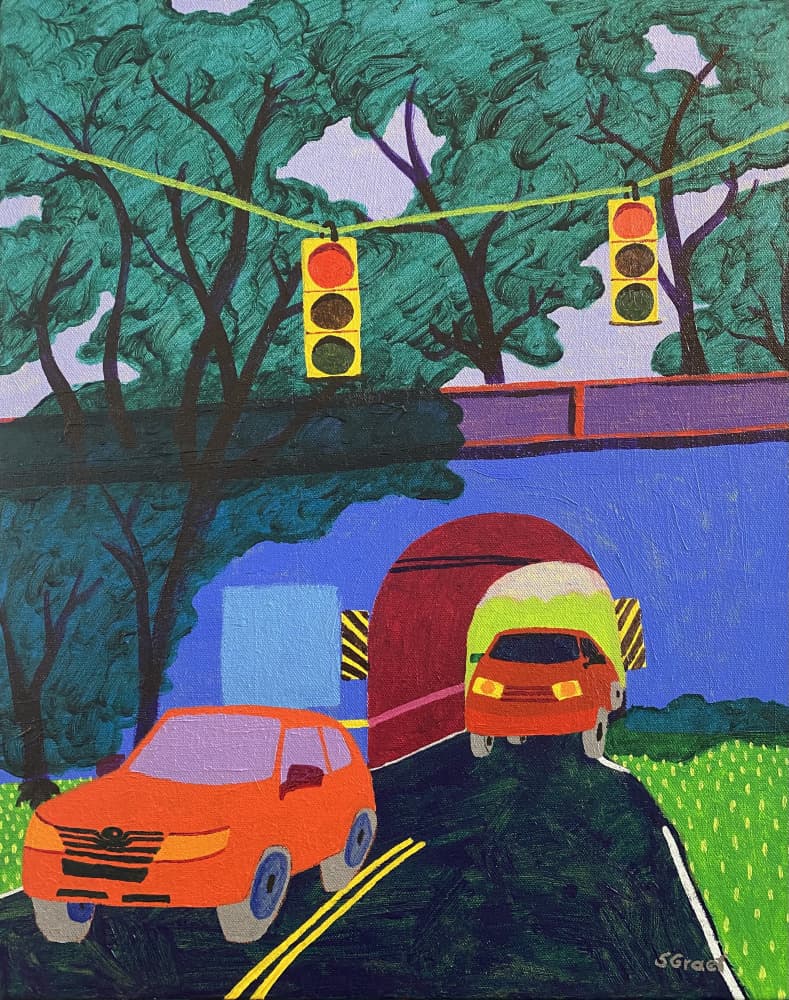 Overpass by Sue Graef — canvas wall art