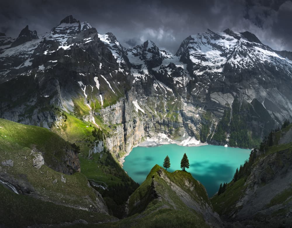 The Lake by Karol Nienartowicz — canvas wall art