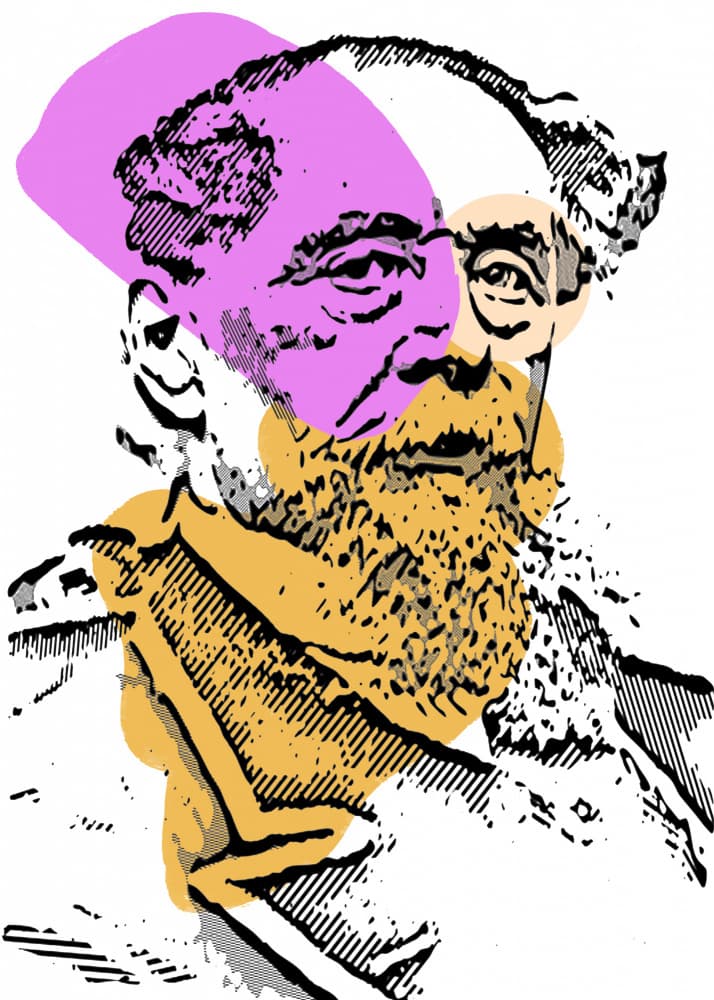 Bearded Man Pop Art by Doa Project — canvas wall art