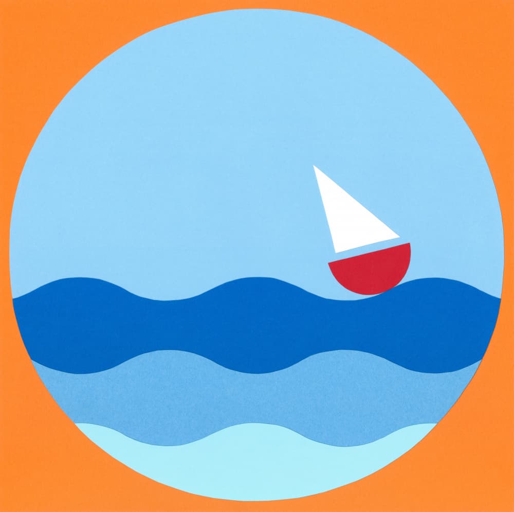 Little Red Sailboat by Rankin Willard — canvas wall art