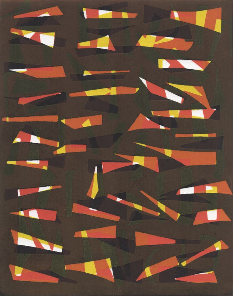 Warm Geometric Forms by Susan Smereka — canvas wall art