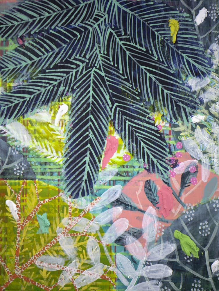Vibrant Tropical Jungle by Shelley Hampe — canvas wall art