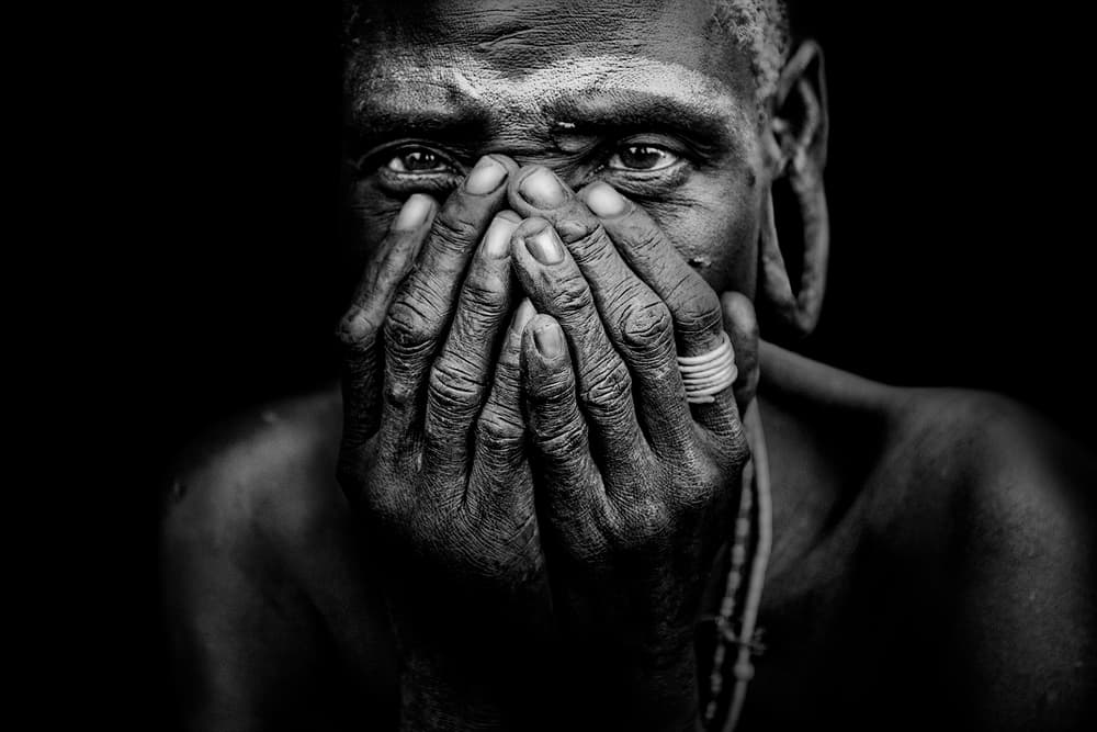 Tribal Man Deep Gaze by Svetlin Yosifov — canvas wall art