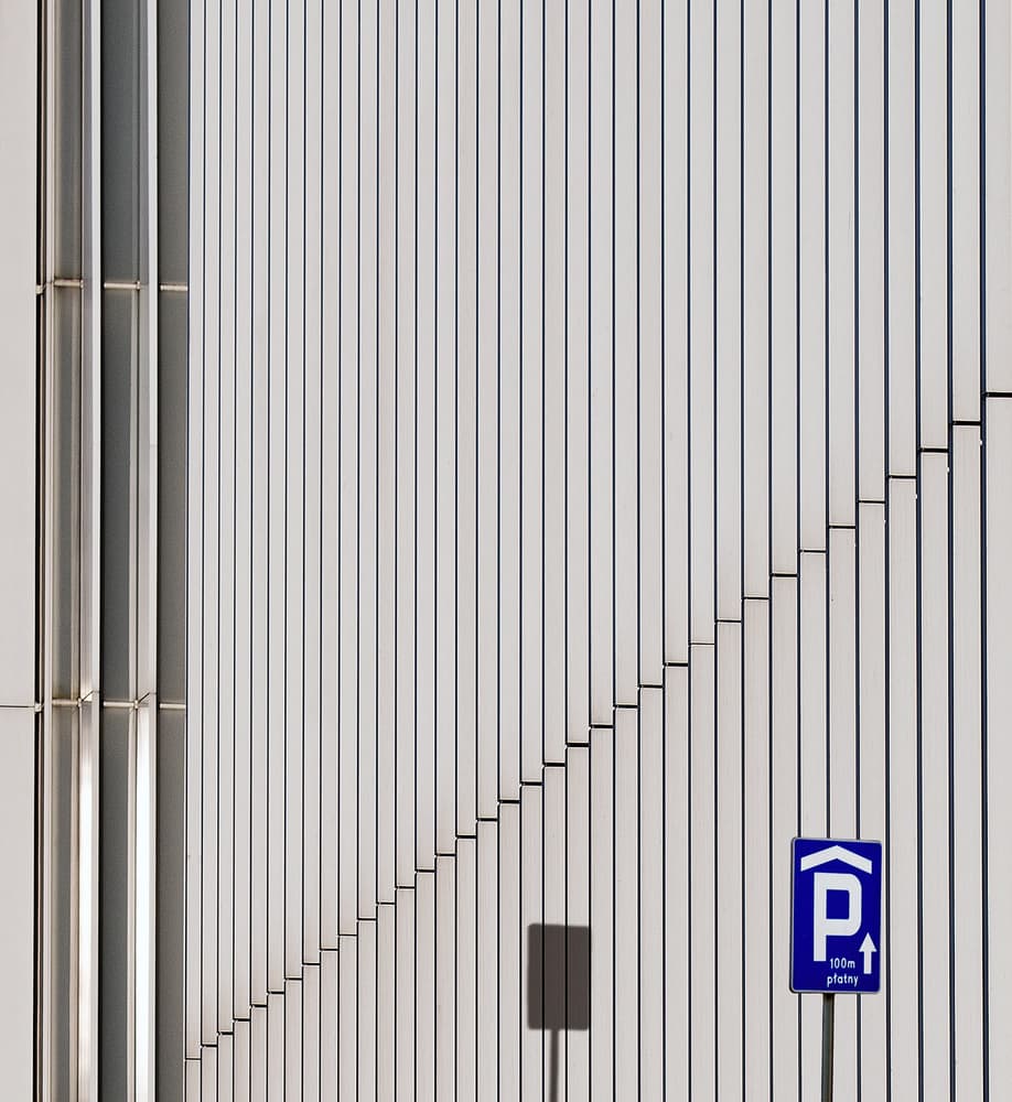 Architectural Parking Sign by Tomasz Buczkowski ( Tomush ) — canvas wall art
