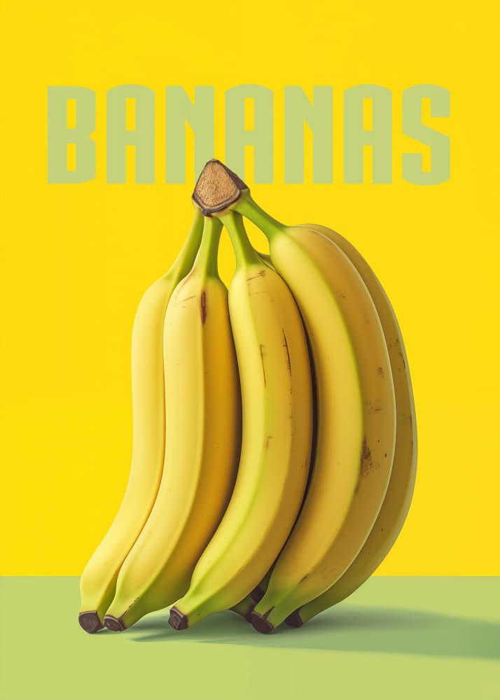 Bright Yellow Bananas by Andreas Magnusson — canvas wall art