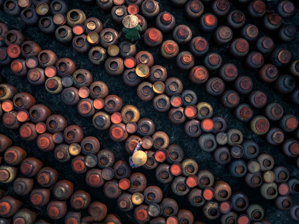 Traditional Jar Patterns by NingYun Ye — canvas wall art